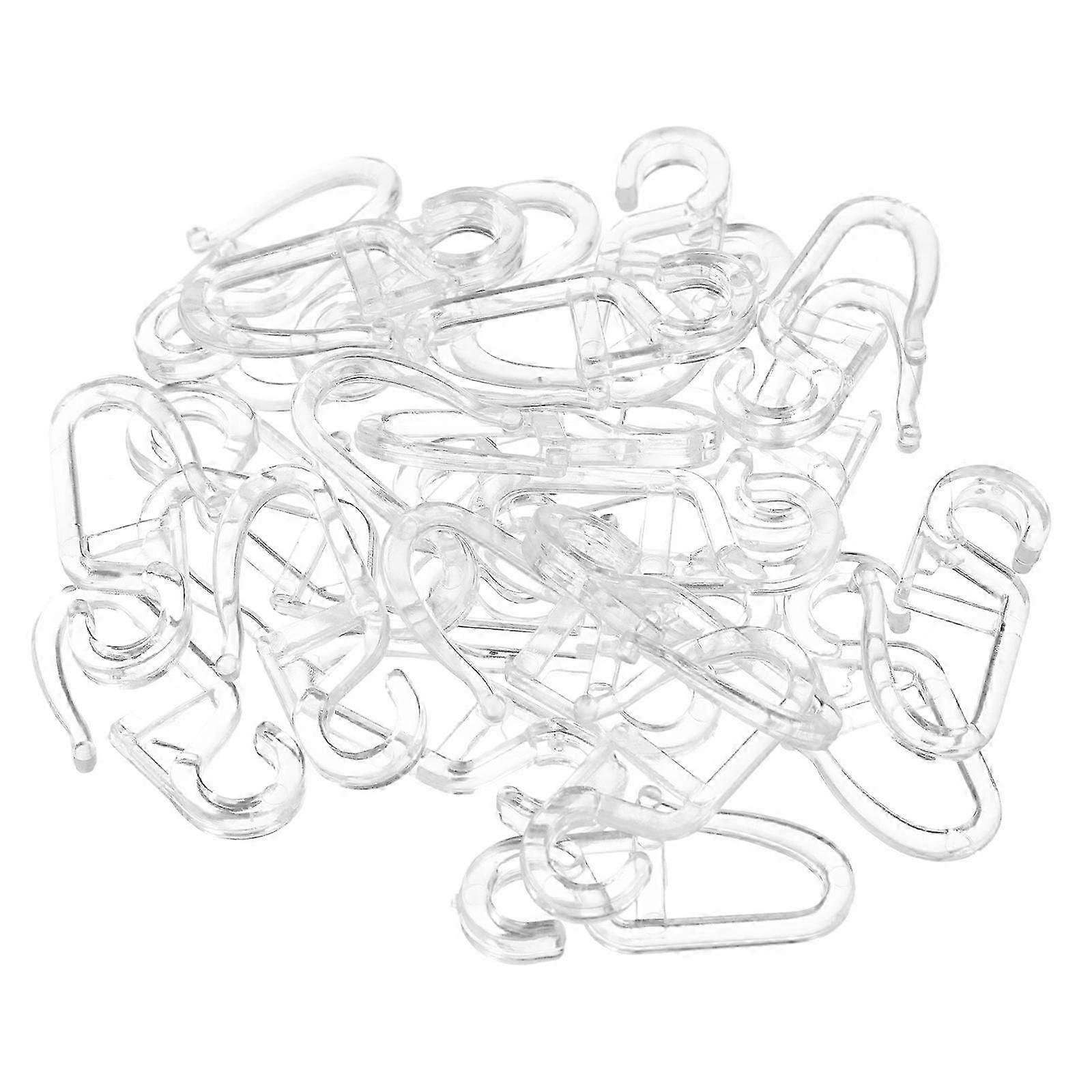 Curtain Track Hooks with Smooth Glide,Plastic Construction,Bathroom Compatible