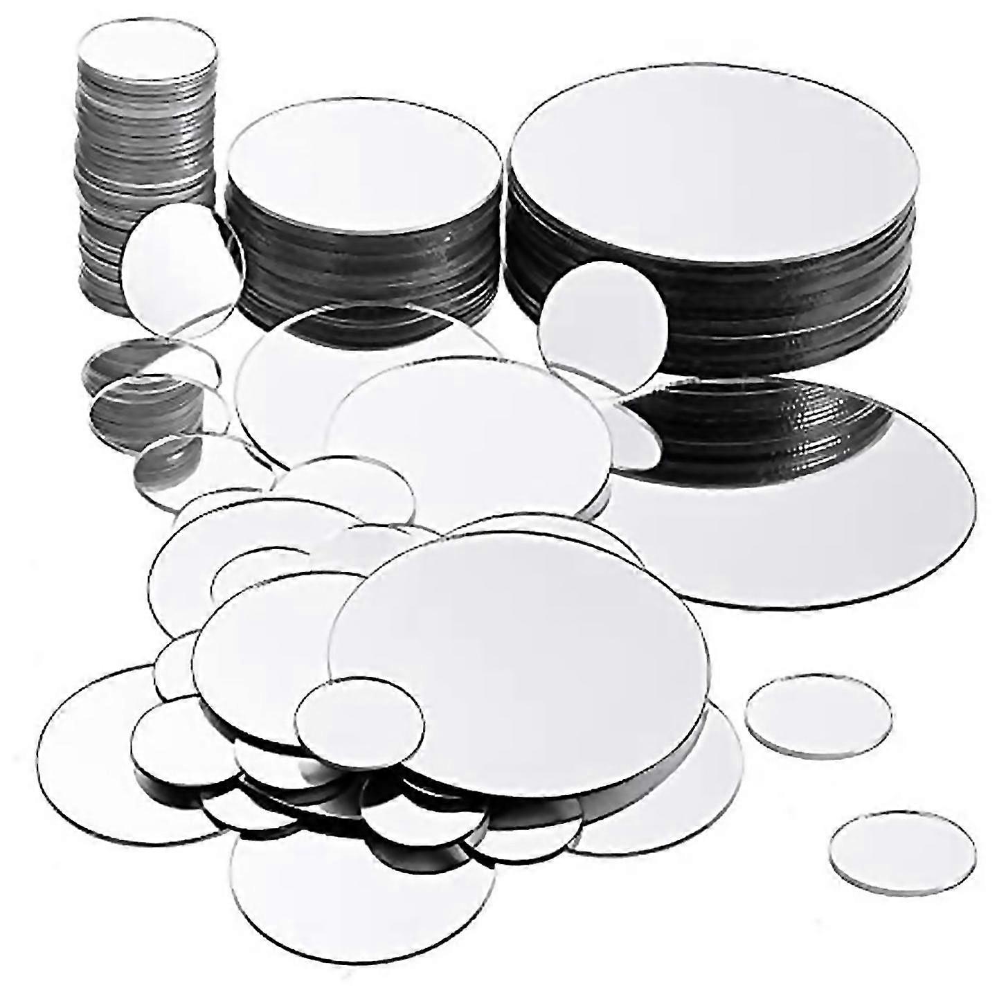 For 100 Pieces Mini Size Round Mirror Small Round Mirror Adhesive Mirror