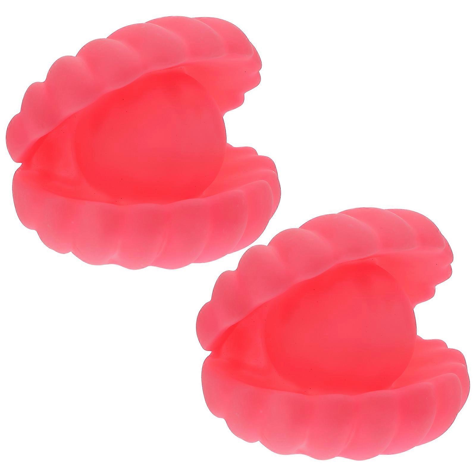 Creative Night Lamp for Decor Compact Shell Design Small Bedside Light 2pcs