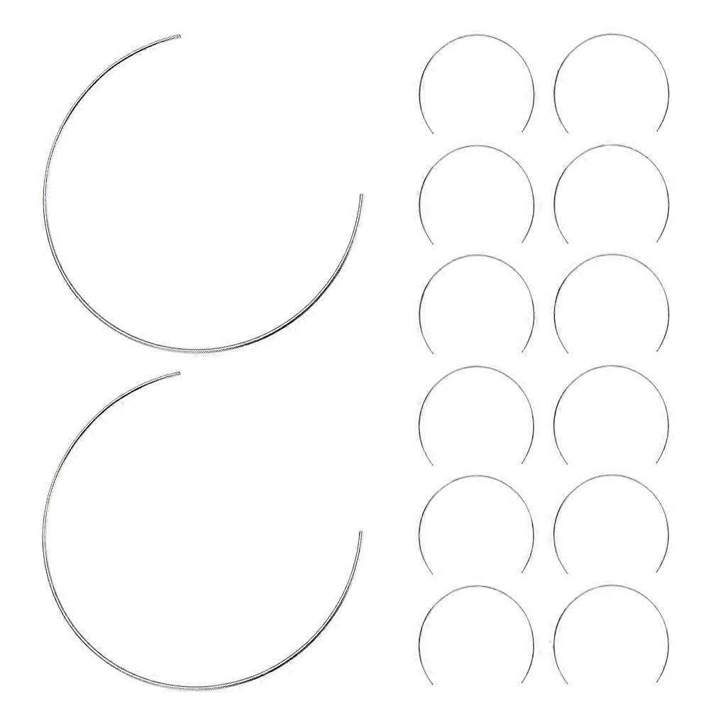 15pcs Metal Wreath Rings, Half Circle Frames for DIY Dreamcatcher Decor, Wedding & Wall Hanging Crafts, Versatile Iron Hoops for Creative Projects