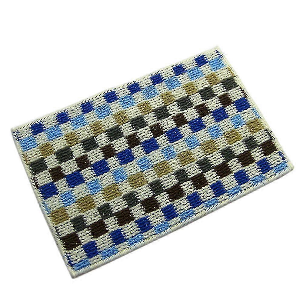 Checks Pattern Door Ground Floor Mat Carpet Antiskid
