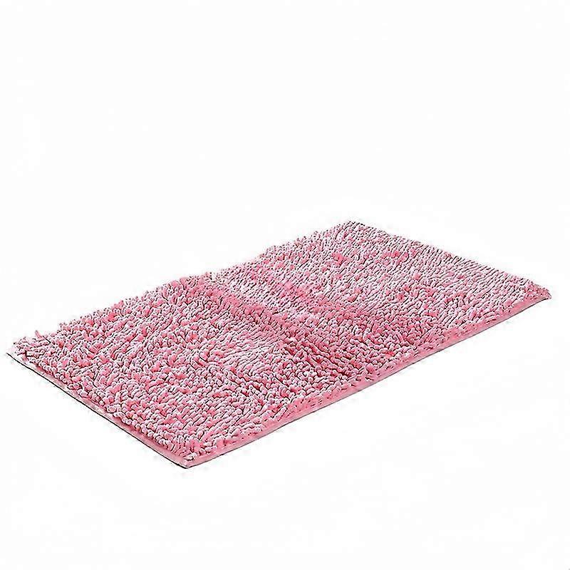 Soft Bath Mat Comfy Chenille Non-Slip Shower Mat, Bathroom Non-slip...
