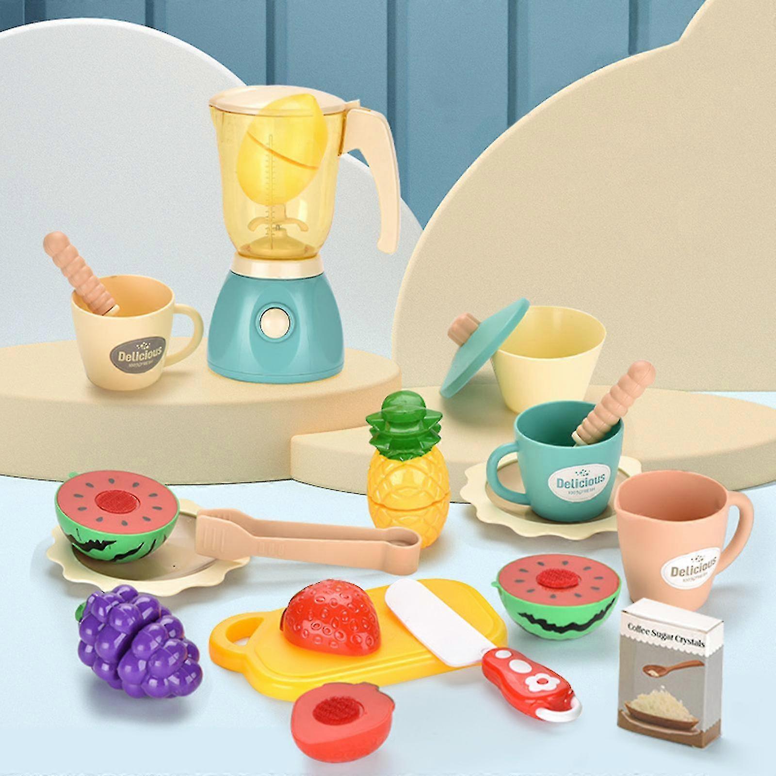 Pretend Juice Machine Play Set, Light & Sound, Pretend Play Kitchen...