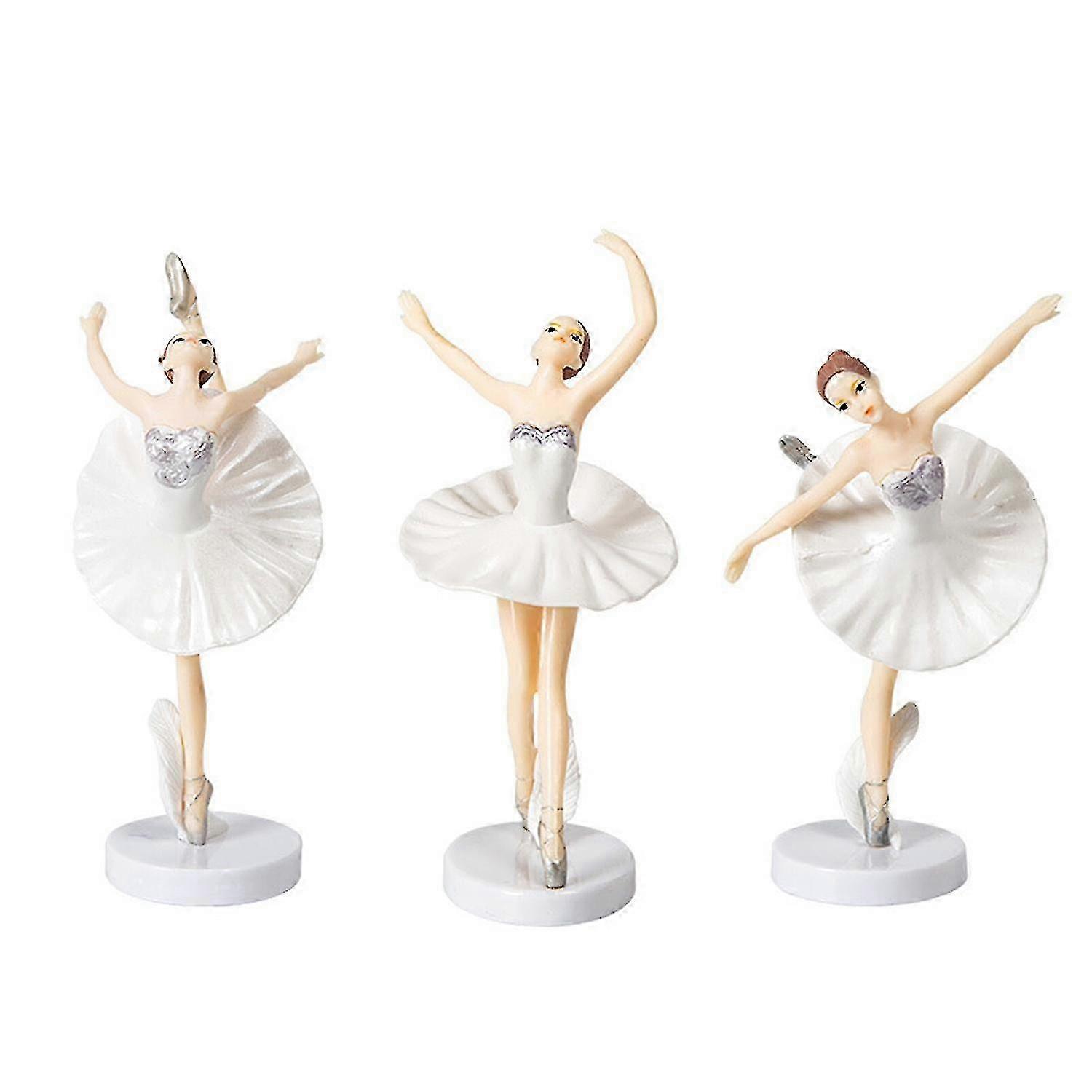 Tancerka baletowa Balerina Toppers - 3 SZTUK Zestaw dla Dzieci Dekoracje Urodzinowe DIY