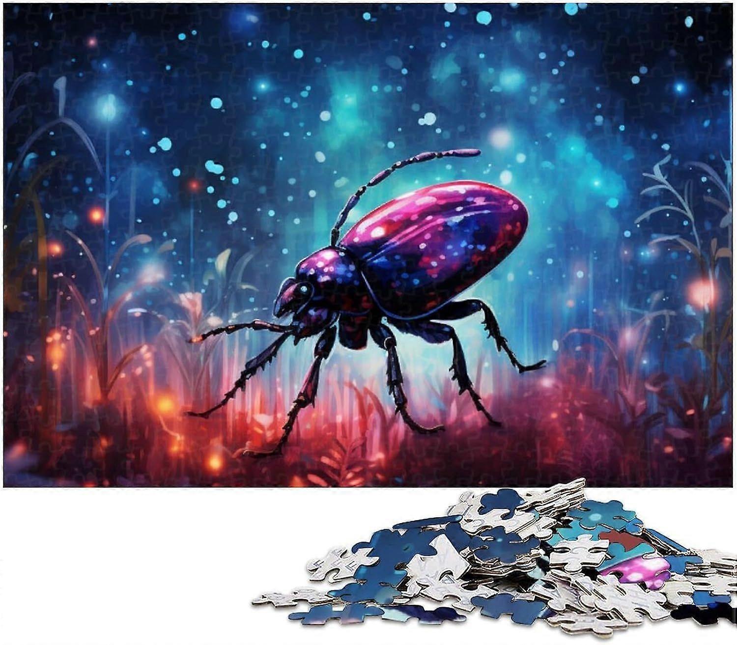 Star Art Beetle Jigsaw 1000/500/300 Piese Jigsaw Puzzle Cadouri secrete de Moș Crăciun PTPT 3758