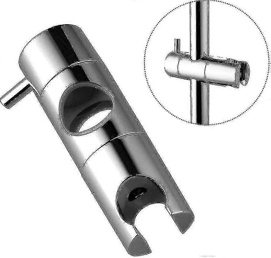 Handheld shower head slide rail clip bracket, suitable for pipe diameters of 18 - 25mm, height adjustable and rotatable