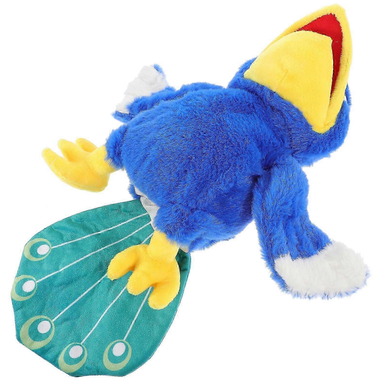 Hand Puppet Peacock Shape Interactive Games Role Play 1Pcs Plush Material
