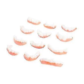 7X2cm Toy Tools 12pcs Halloween Dentures Fangs Teeth For Halloween Costume Party Favors