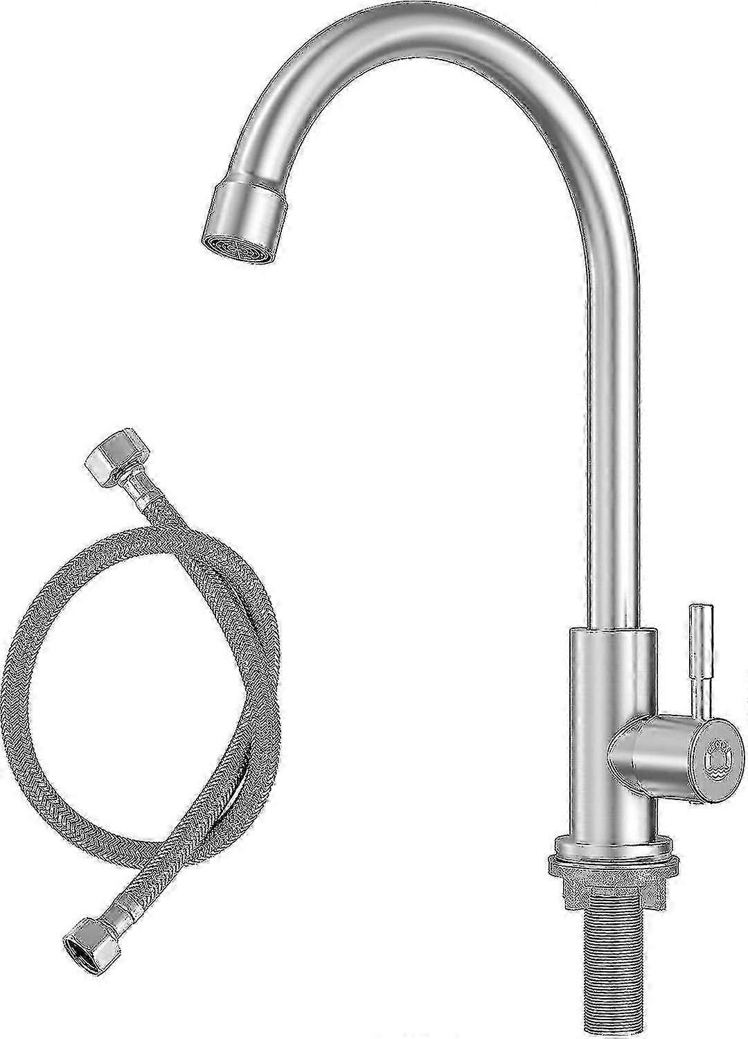 Stainless steel 304 cold water tap for kitchen use