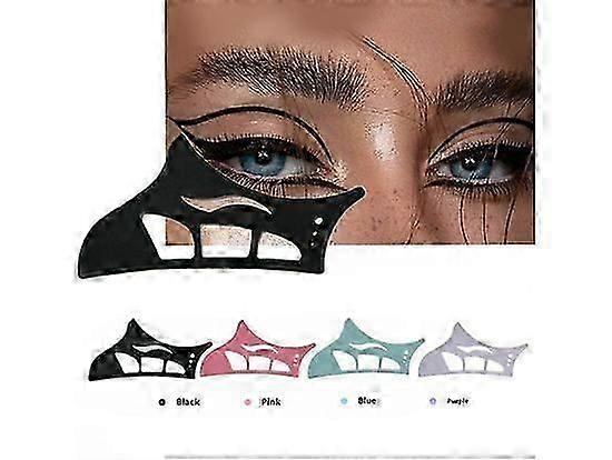 4Pcs Eyeshadow Tool Set Reusable Eyeshadow Stencils & Guides | Professional Quick Makeup Assistants for Perfect Eye Looks