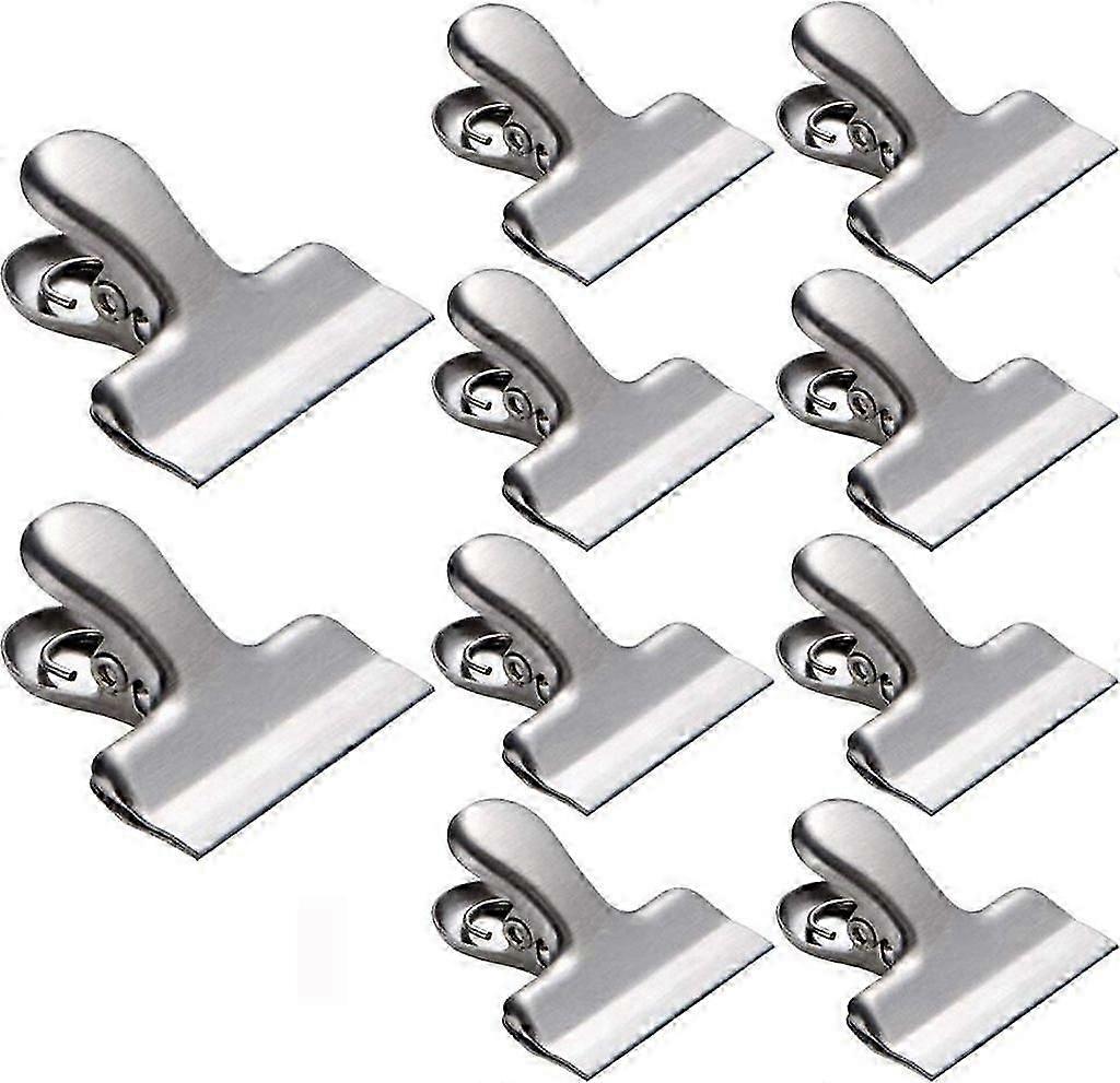 10-Pack Large Metal Clips, 40mm Width
