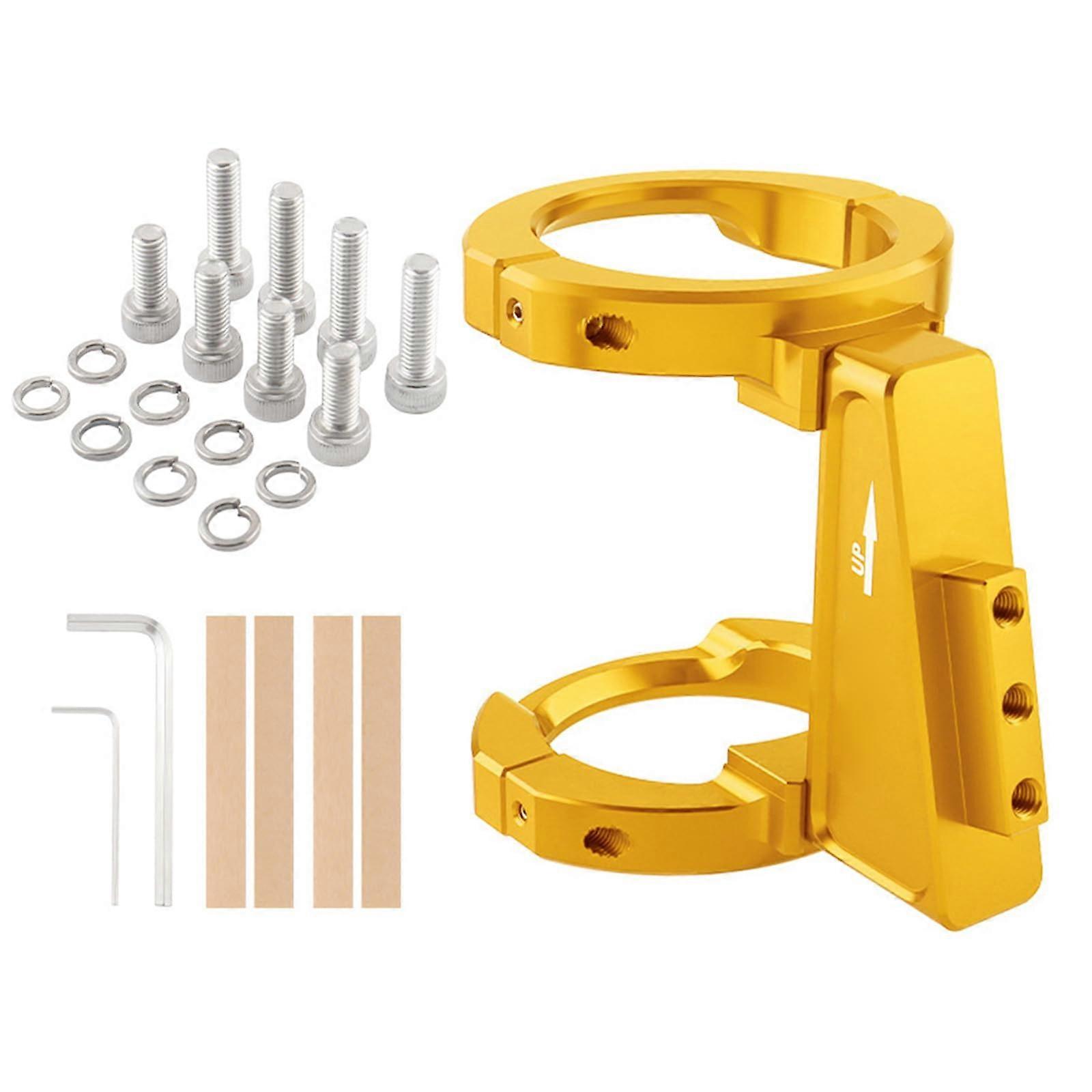 Aluminium Front Bag Mount Adapters Load For Folded Bicycles Bag Installation 8kg Capacity Gold