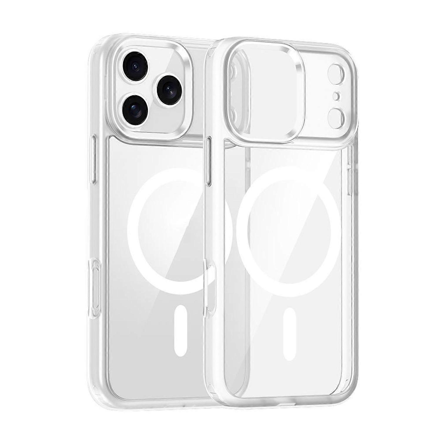 For Apple iPhone 17 Pro Max Camera Ring MagSafe Case Transparent