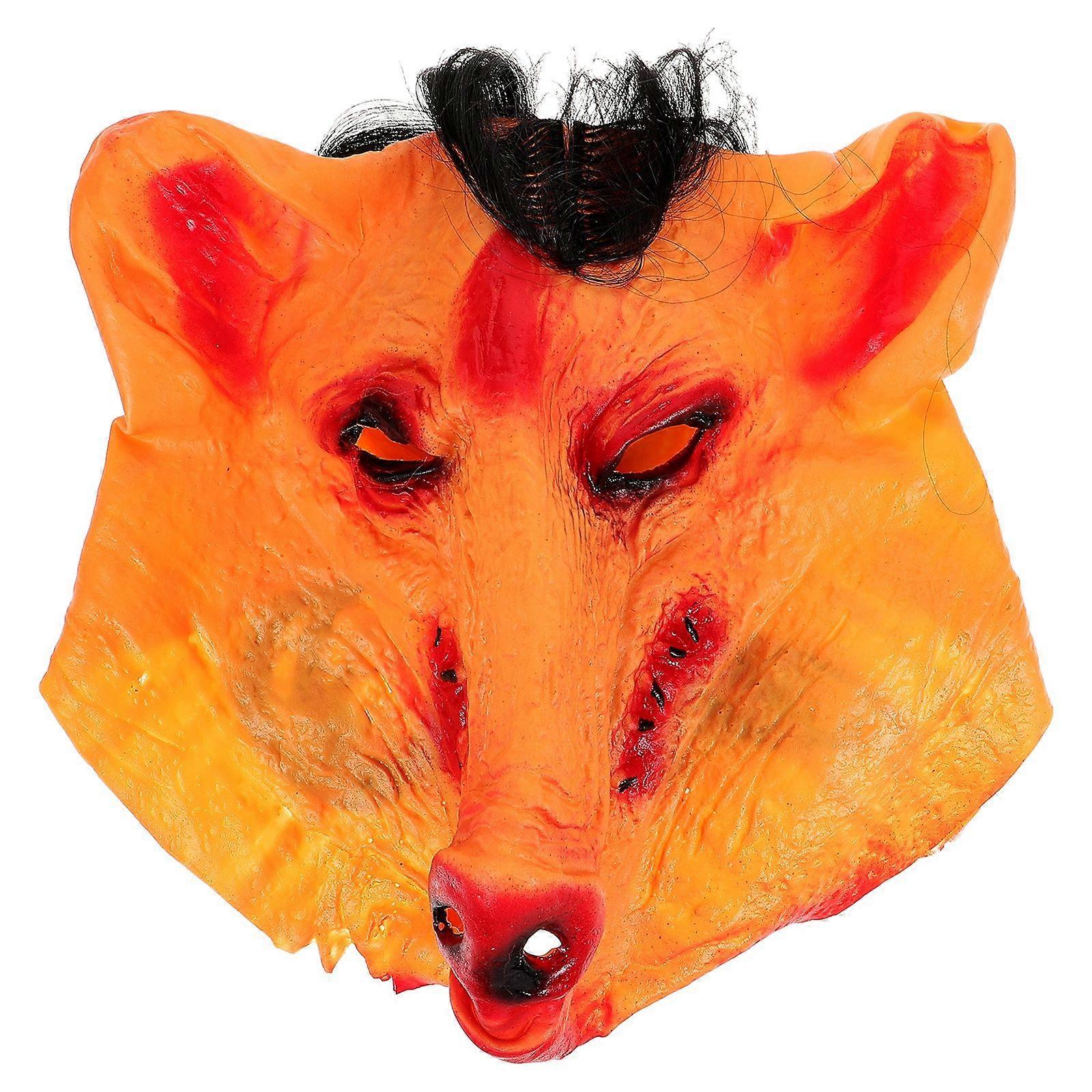 Animal Mask Pig Shape Masquerade Party Mask Latex Halloween Mask Party Accessory