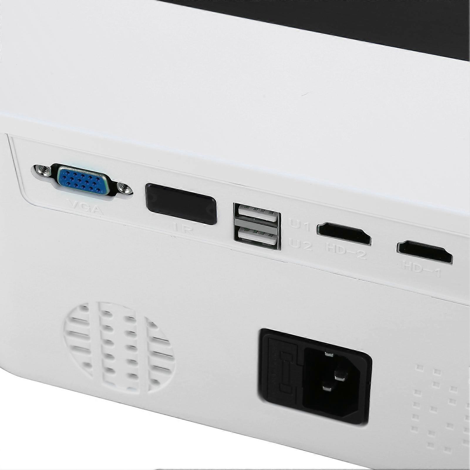 Portable Silver Mini Projector H6 1920x1080 LED 2000lm 5.8"