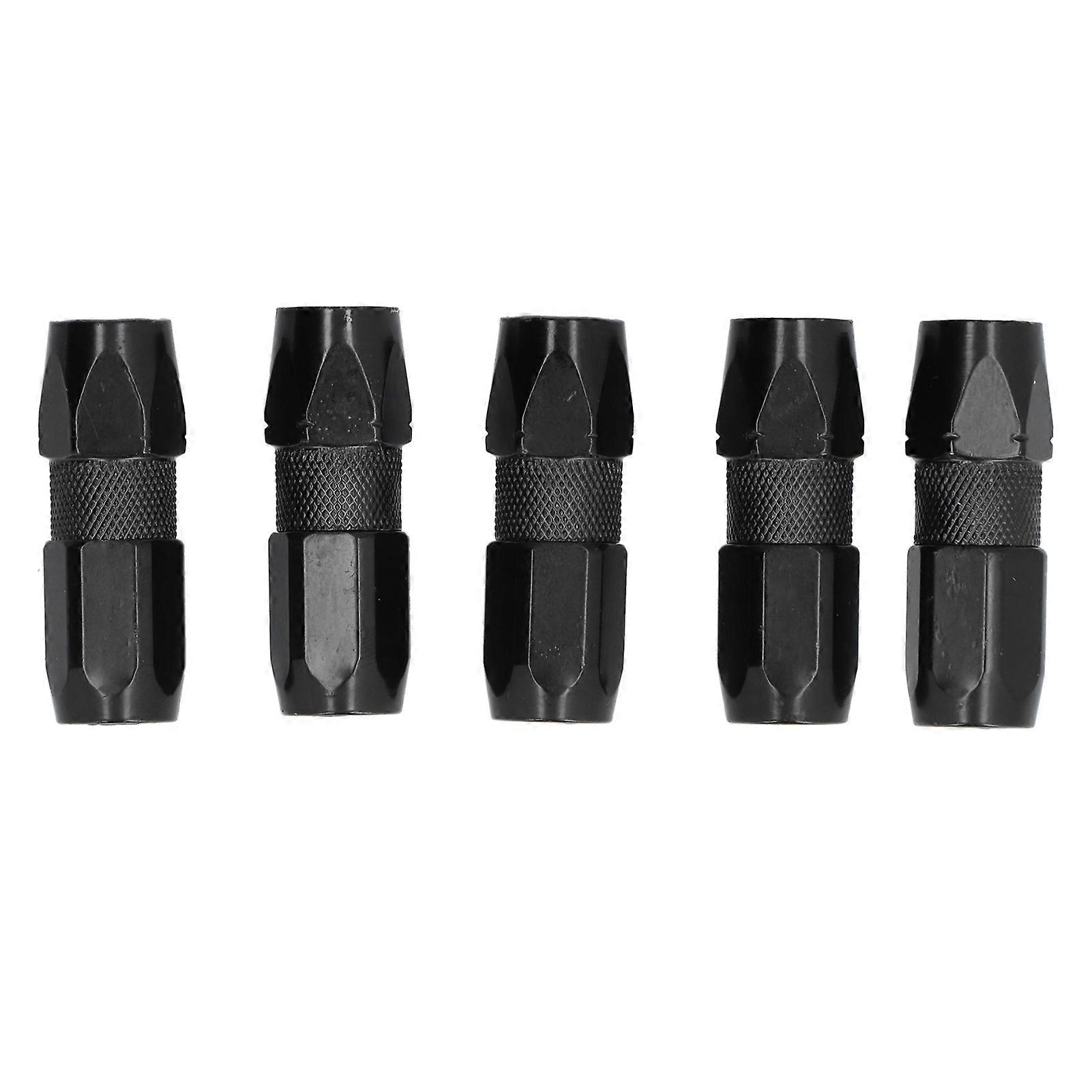 Lot de 5 raccords de pistolet à graisse à embout plat, durables et résistants à l'usure, pour l'entretien des équipements