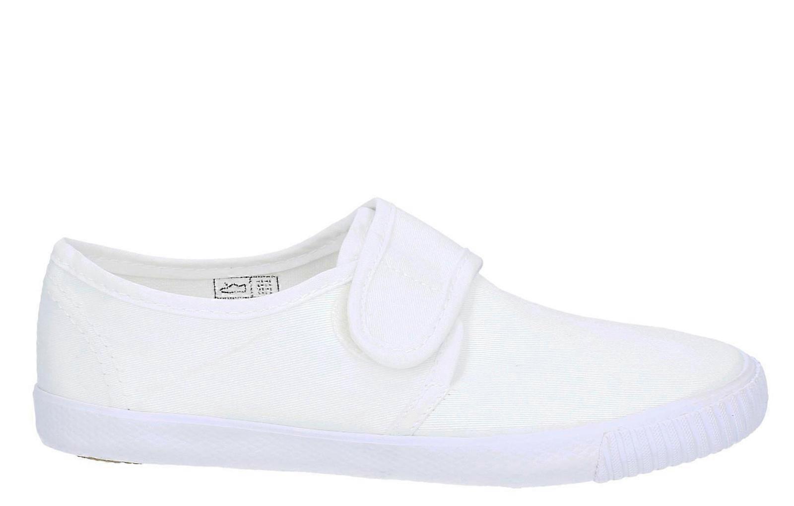 Mirak Plimsolls Touch Fastening Juniors White