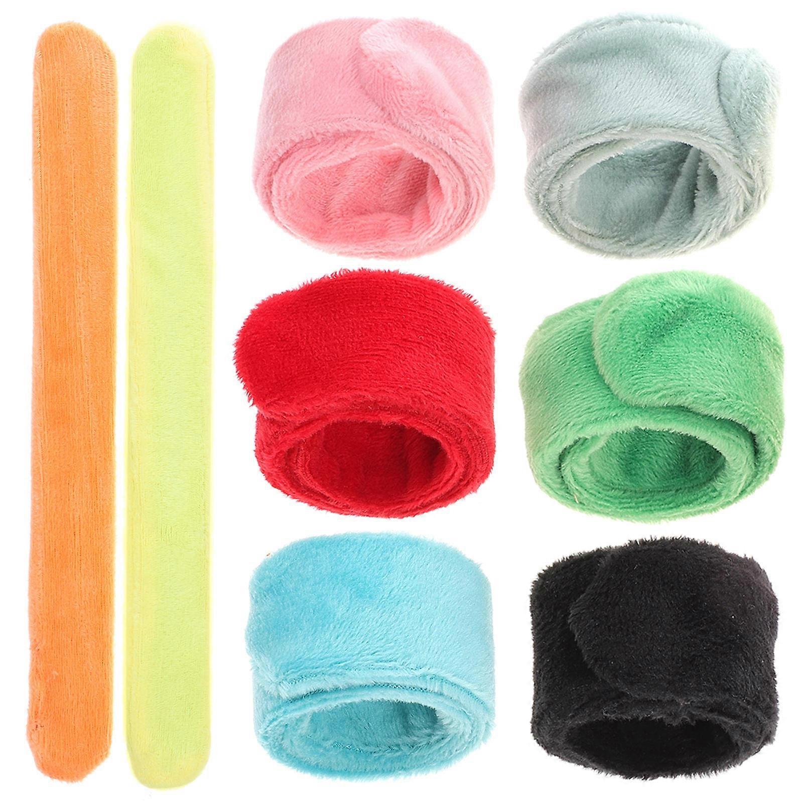 Birthday Party Favors Plush Slap Bracelets for Kids in Bulk 32Pcs Set