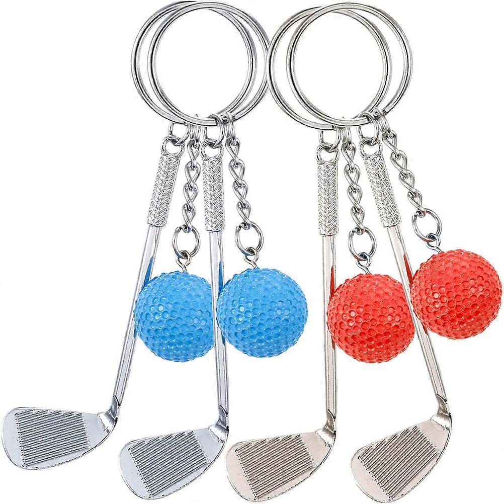 Golf Ball Keychain Sports Keychains for Decoration 8Pcs Durable and Creative Design
