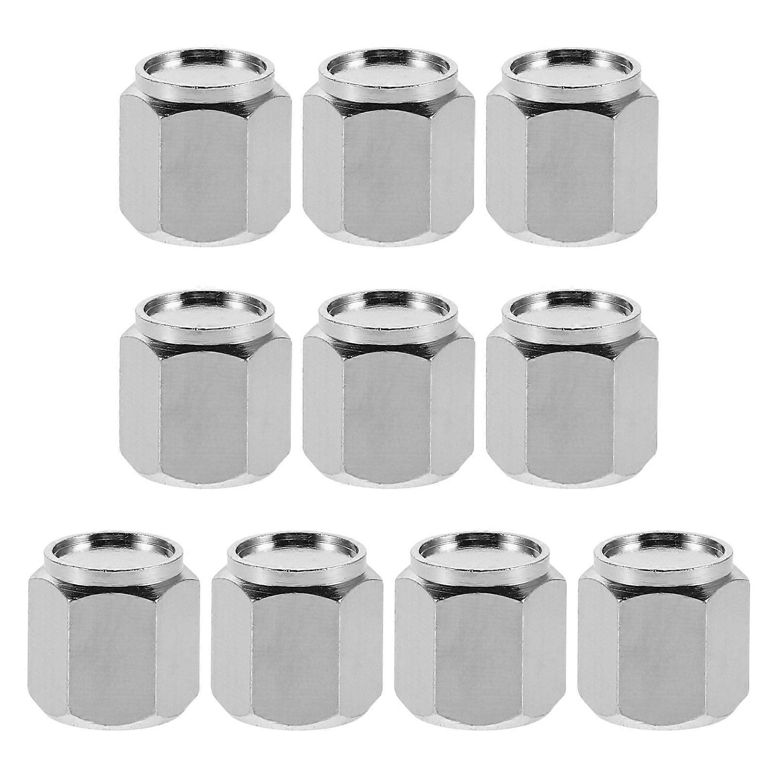 Locking Tire Valve Caps Metal Stem Caps for Trucks Cars 50 Pieces Pack