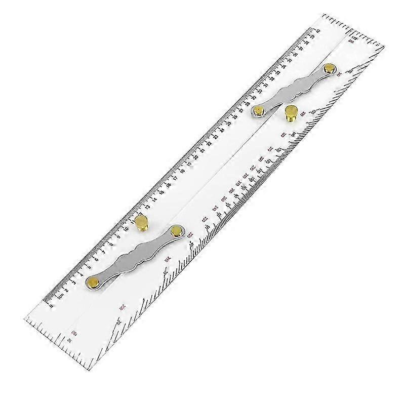 Marine Parallel Ruler 450MM Clear Scales Suitable for Nautical Chart Navigation and Mapping