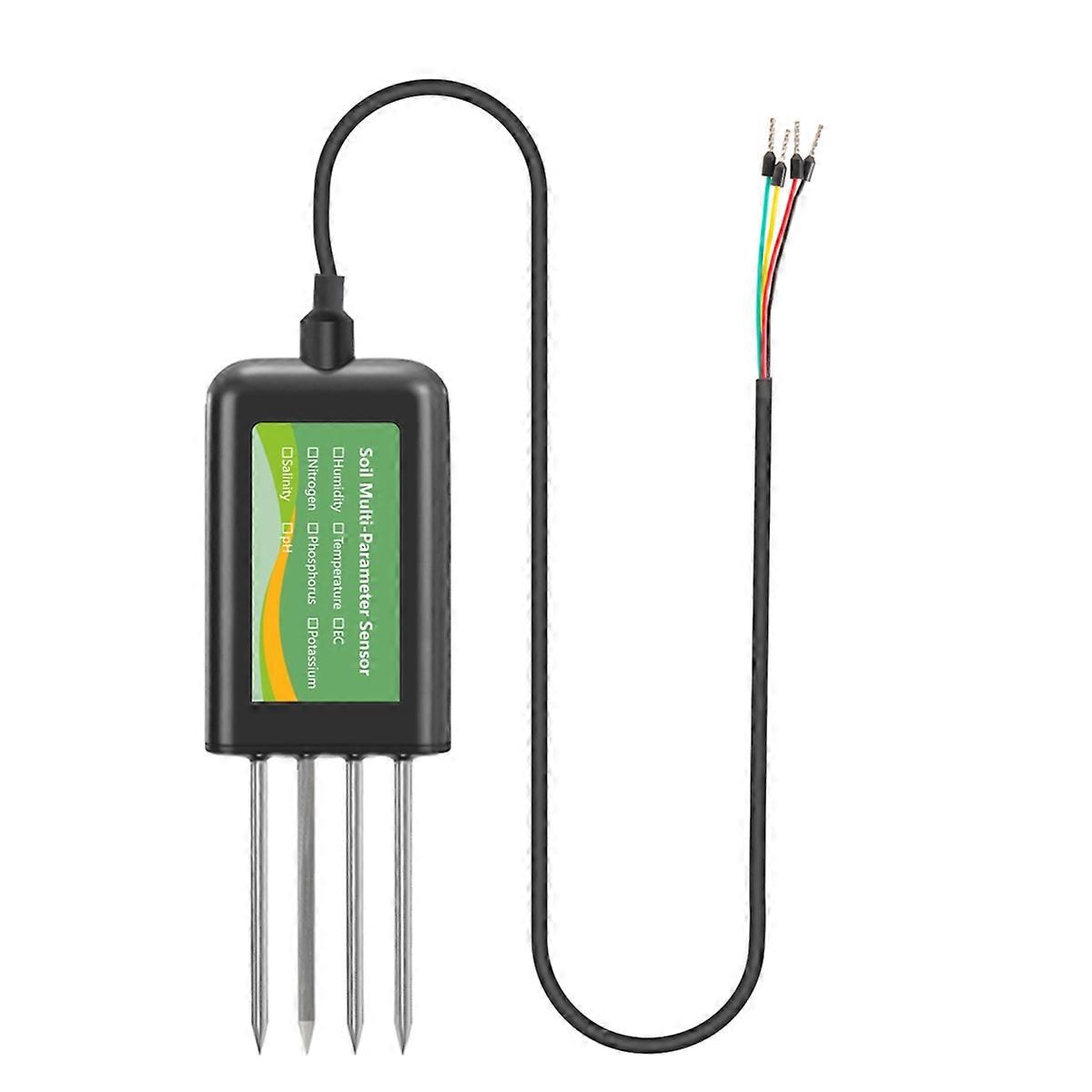 8in One Soil Sensor Agriculture PH EC Moisture Tester RS485 Smart Soil Meter for Farming Salinity Te