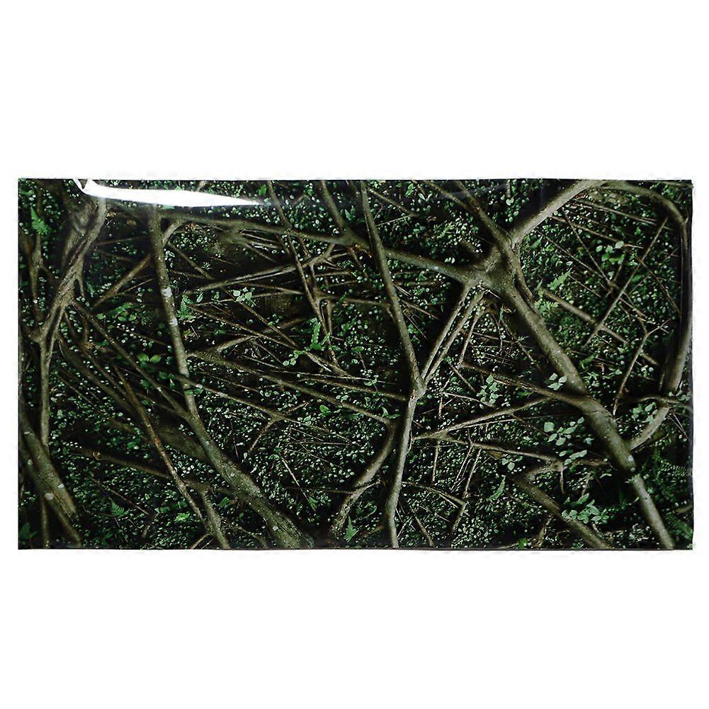 PVC Adhesive Trees Jungle Pattern Aquarium Background Poster Sticker Reptile Tank Decoration91x50cm