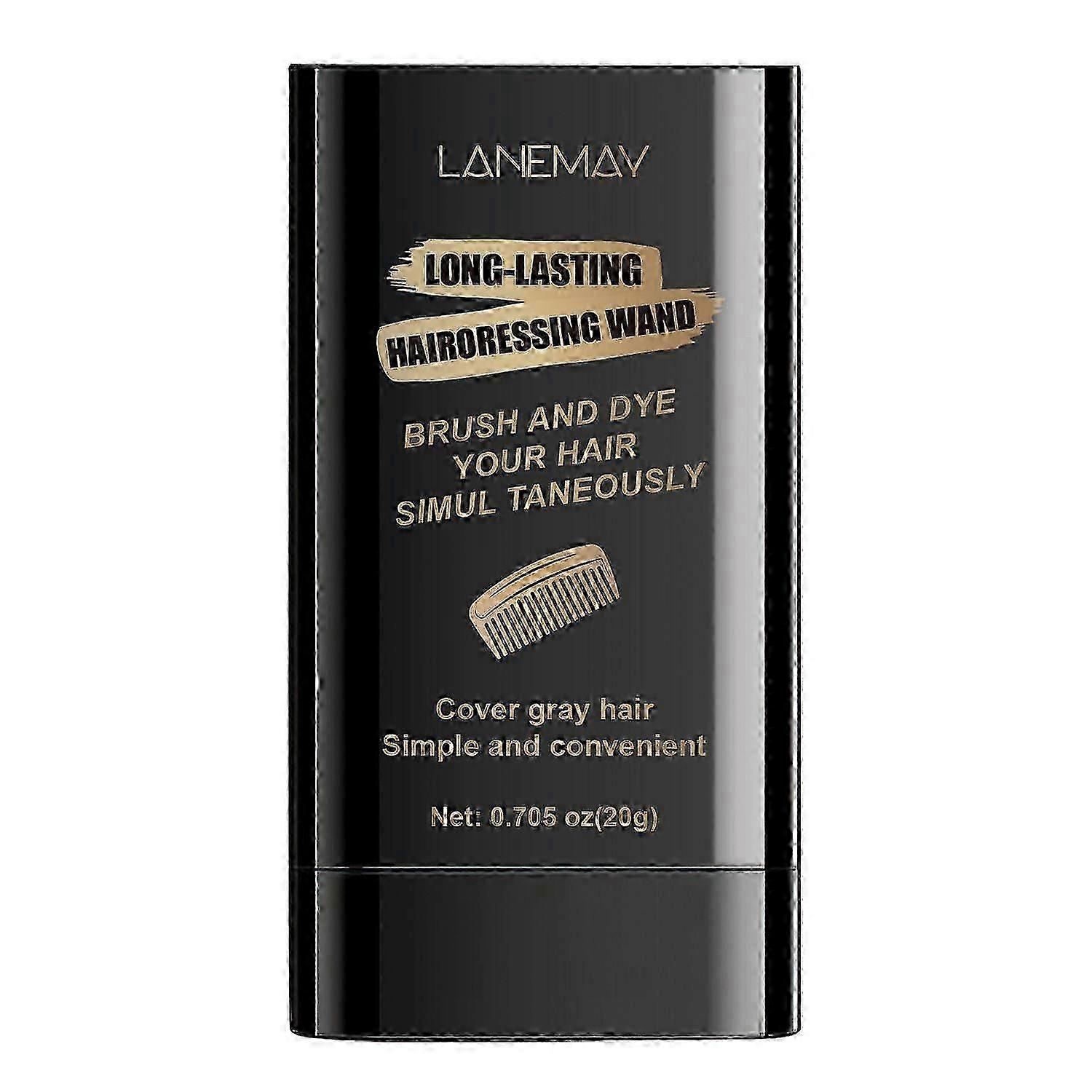 2-in-1 Hair Colour Stick & Comb for Instant Gray Coverage - Waterproof, Sweat-Proof Dye for Men and Women