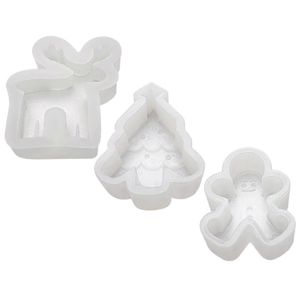 Christmas Silicone Mold Candle Mold for DIY Candle Making 15Pcs