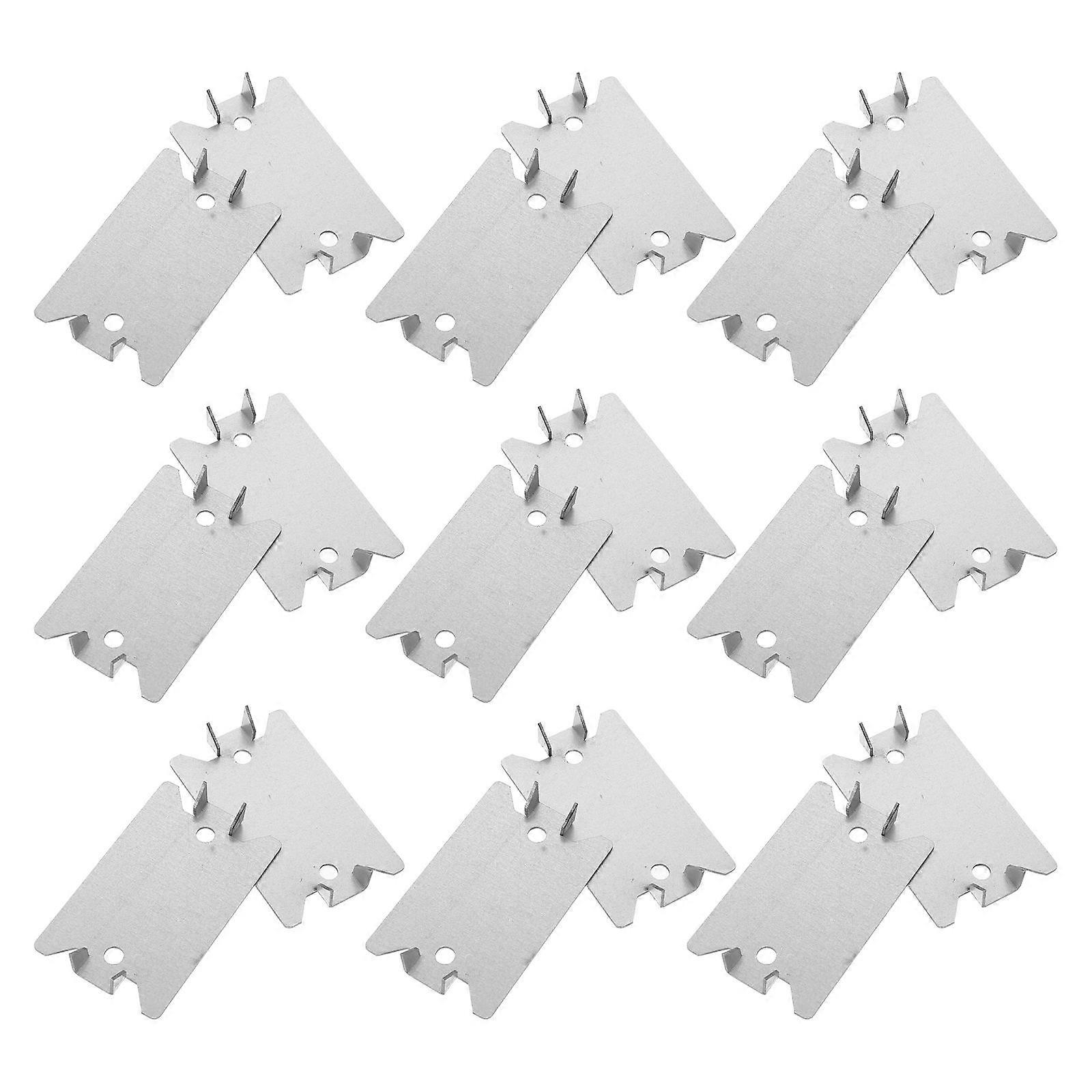 Mending Plates Nail Plate Electrical Installation Cable Protection Silver Metal Secure Installation 50Pack
