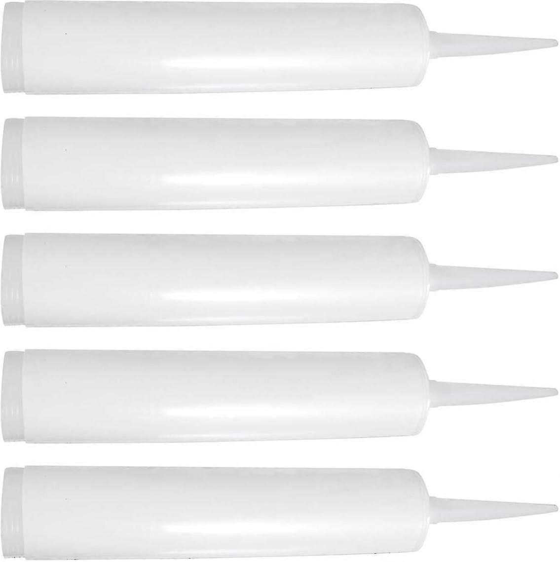 5 قطع فيد أنبوب دي المصطكي دي سيليكون قابلة للشحن المصطكي دي Calfeutrage أنابيب صب الصناعة دي لا المطبخ تحسين دي لا ميزون سلبيات