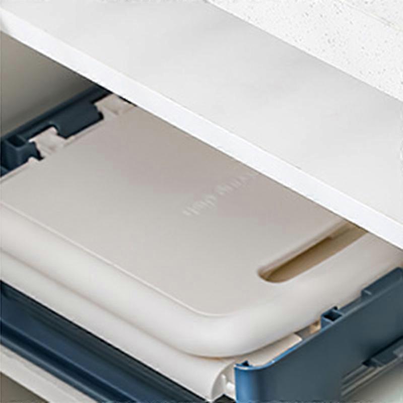 Four Layers Plastic Dish Rack Blue 1470g Kitchen Storage Tray