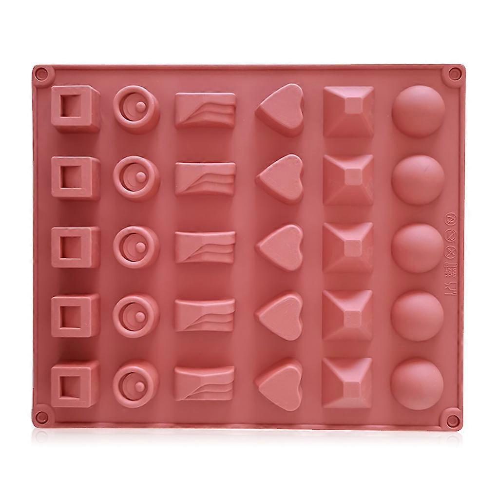 30-Cavity Silicone Cake Mold Mould Tray Biscuits Baking Bakeware Kitchen