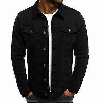 Giacca in denim da uomo, vestibilità corta e slim fit