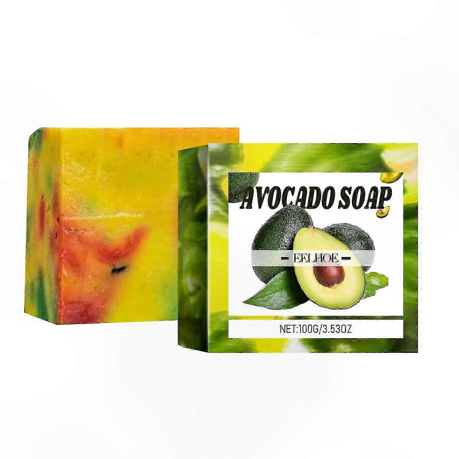 Moisturizing Avocado Body Soap, Gently Cleanses Skin, Hydrates and Nourishes, Removes Oils, Leaves Skin Soft and Refreshed