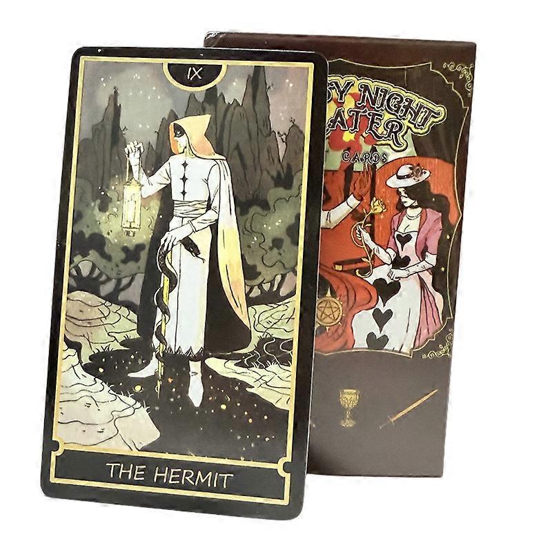 fantasy night the after tarot cards 78pcs English Wait Tarot For Easy Beginners Fate Fortune Telling Party Tabletop Board Game
