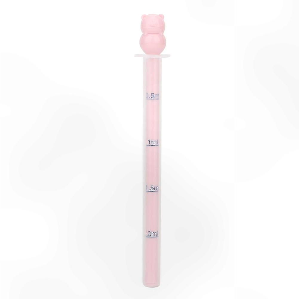 Infant Liquid Feeding Syringe with Calibrated Pink Dropper Solution Portable Design for Easy Use