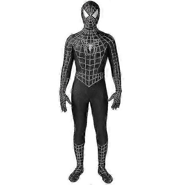 أسود / أحمر زي توبي ماجواير سبايدرمان - مثالي لتأثيري هالوين (للبالغين / الأطفال) - DSW