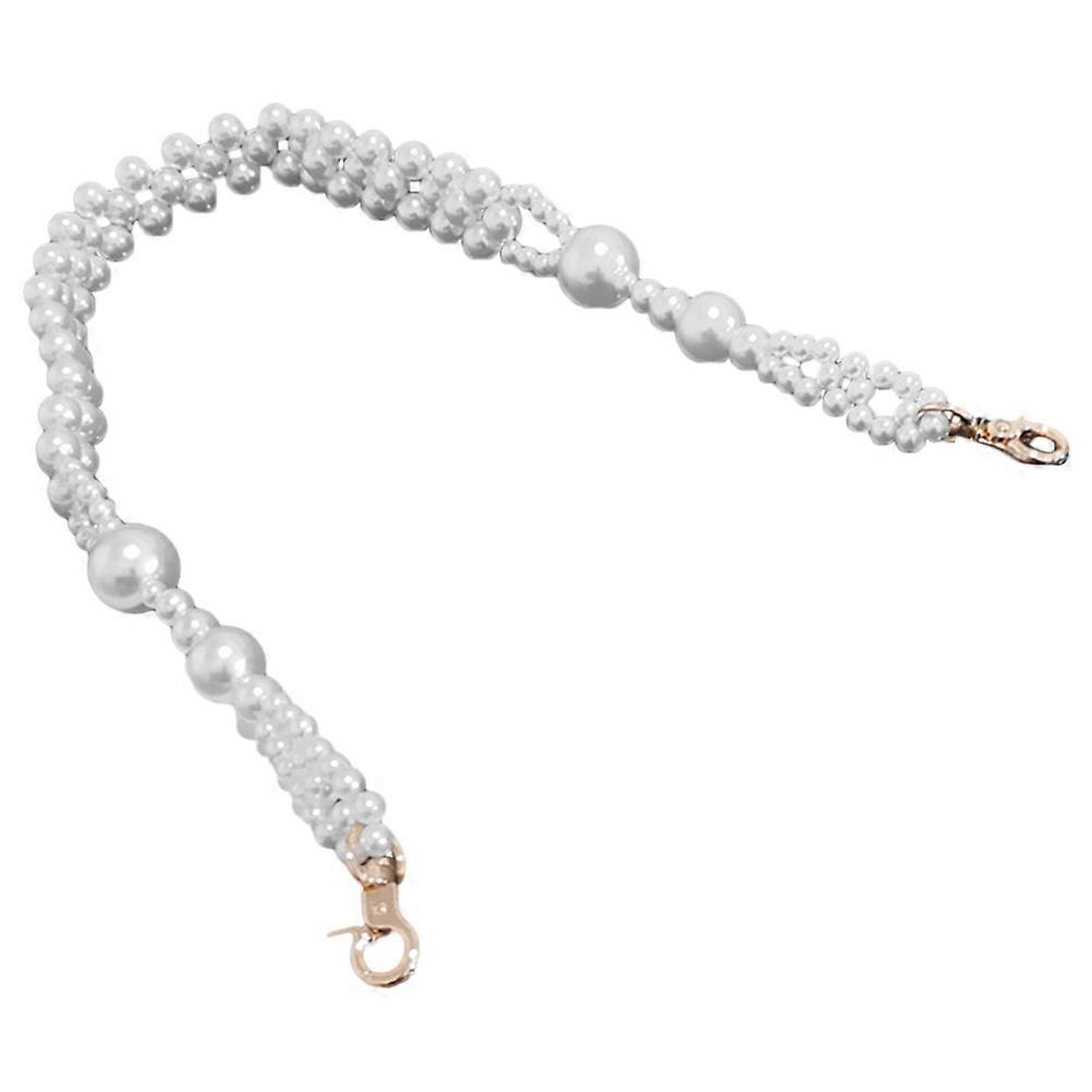 Pearl Chain Shoulder Bag Chain Replacement 3Pcs for DIY Handbag Use