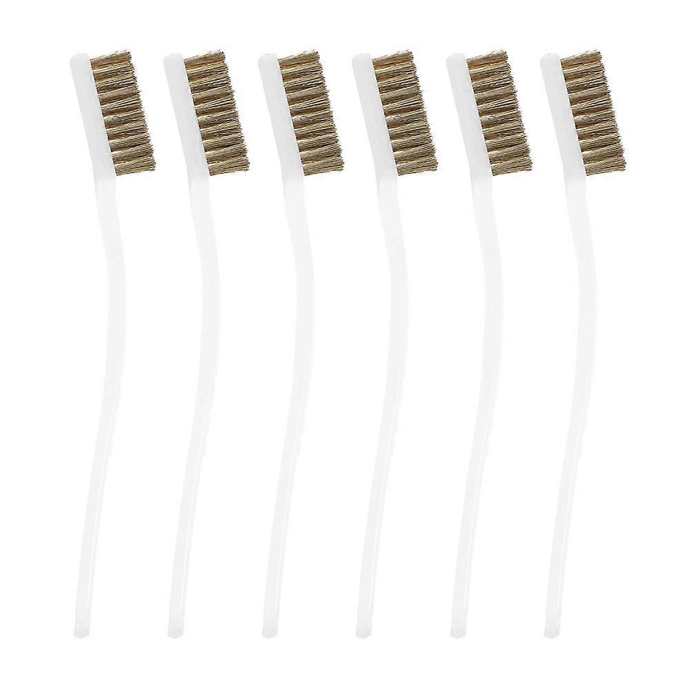 Copper Wire Brush Precision Wire Brush for Cleaning 30Pcs Comfortable Handle
