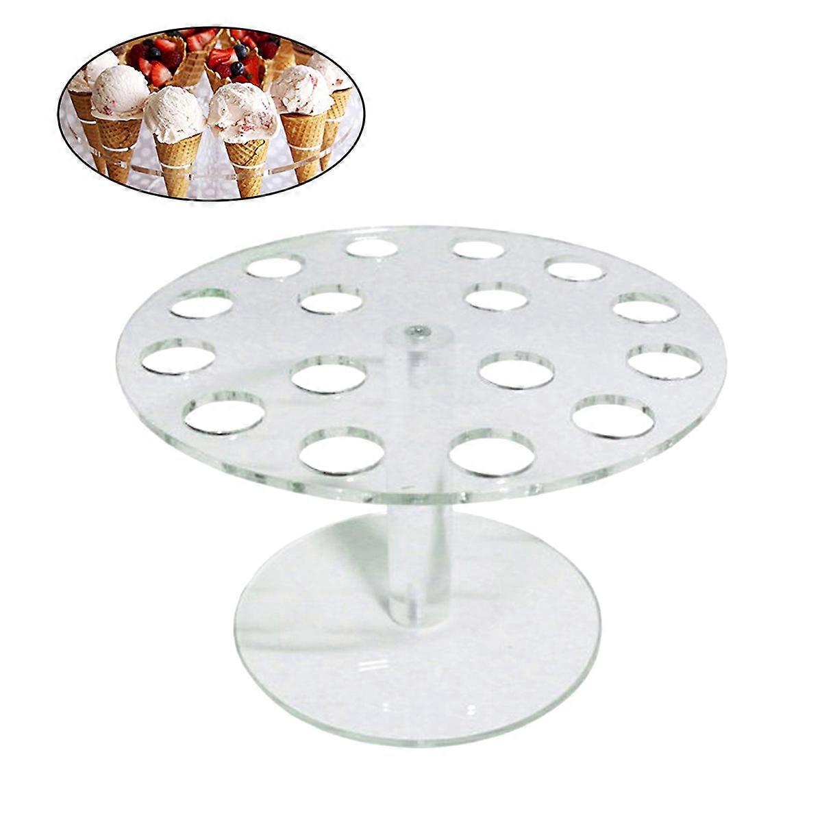 Sushi Hand Roll Stand Clear Acrylic for 4Pcs 16-Capacity Buffet Display
