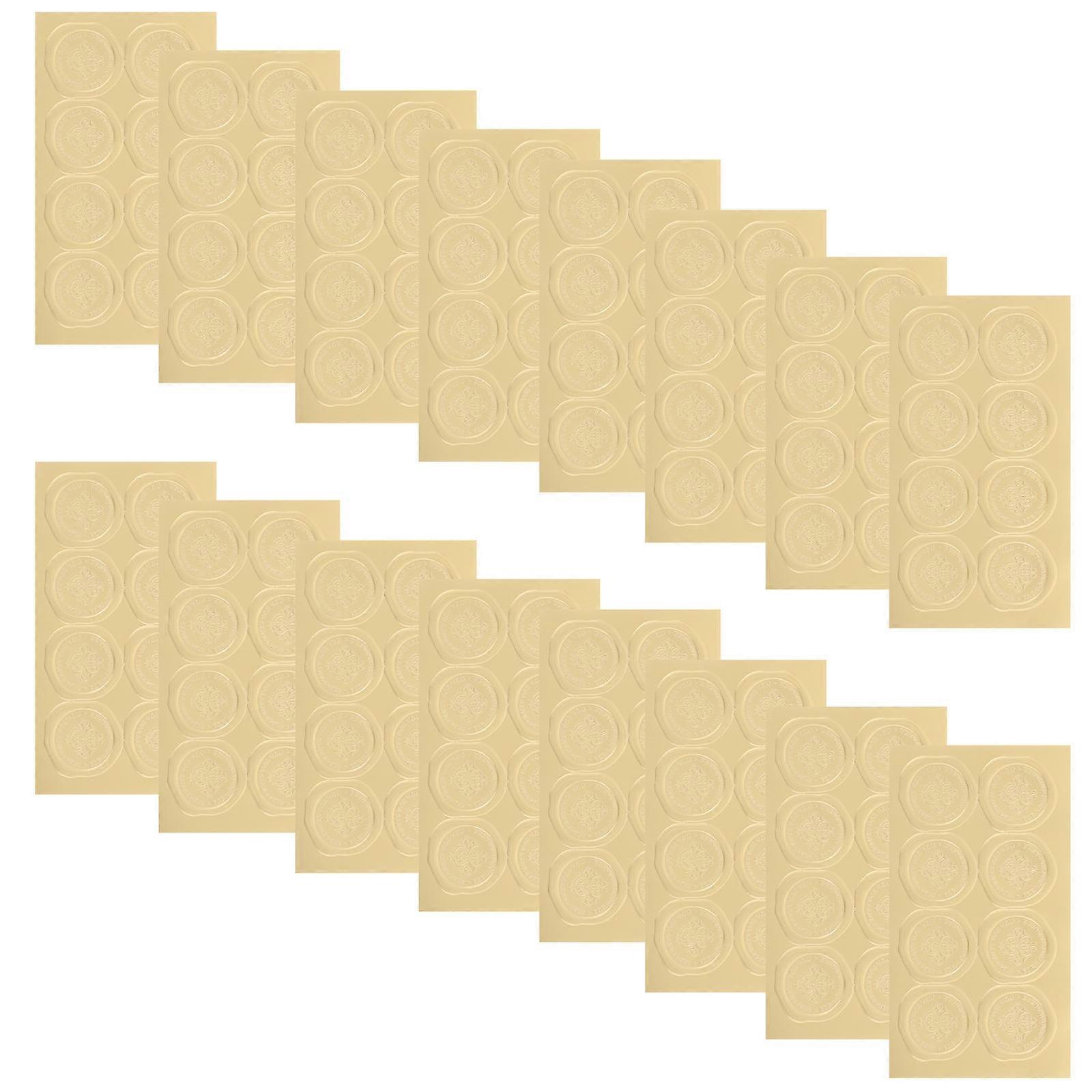 40 Pcs Gift Decoration Stickers Circular Shape For And Packaging Decoration 4.52x2.55in