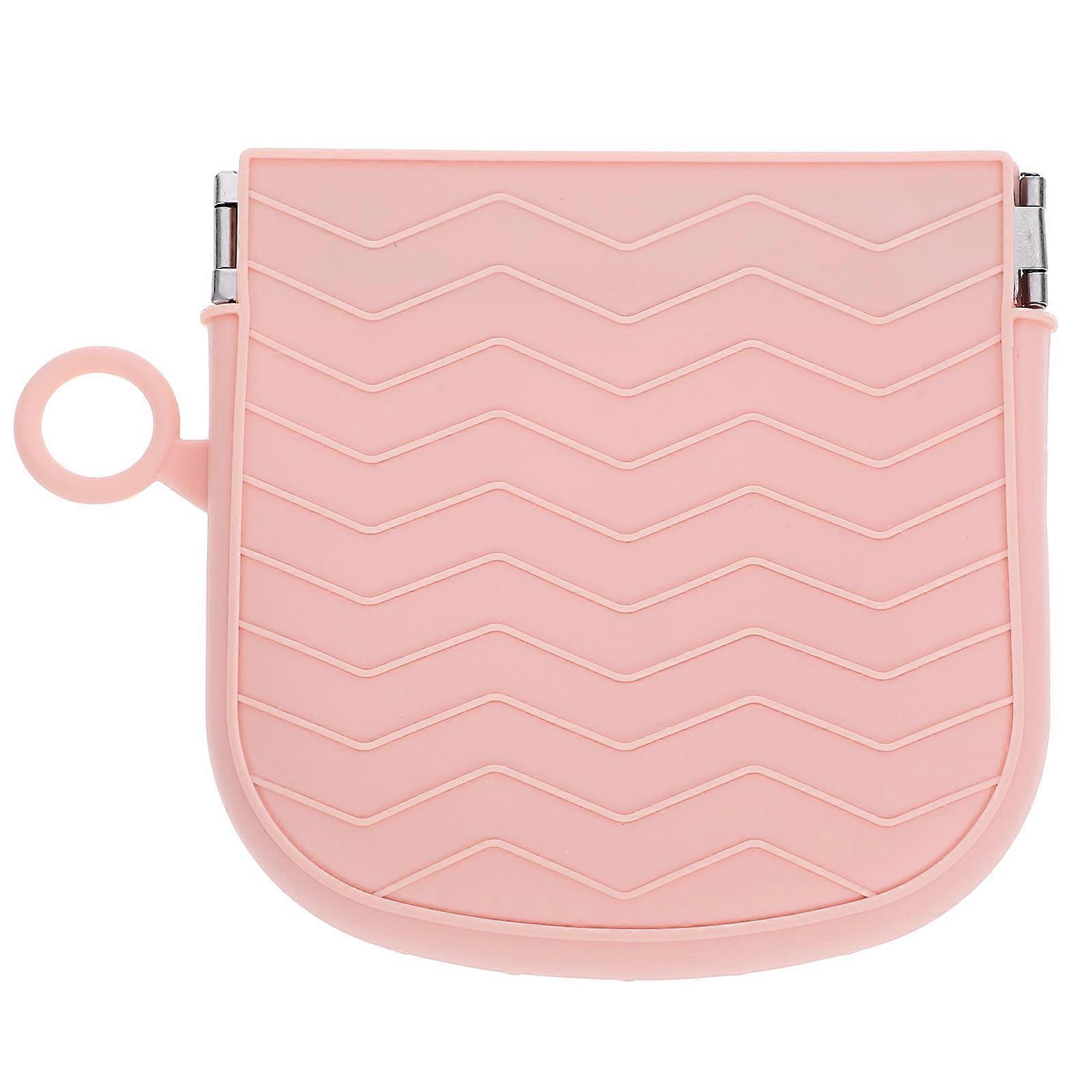 Cosmetic Pouch Silicone Storage for Storage Use 2Pcs Pink Makeup Organizer