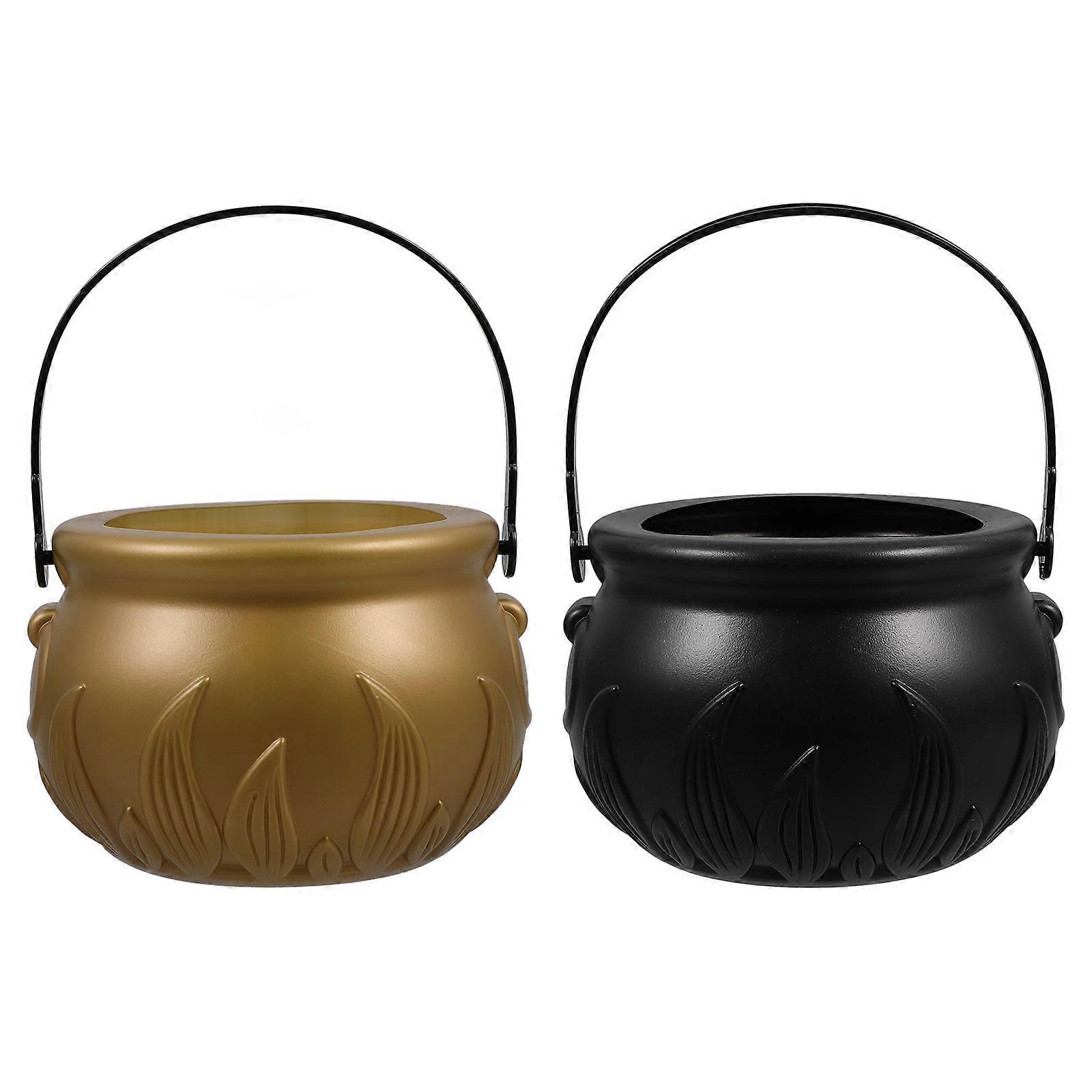 Halloween Favors Basket Witch Buckets for Storage Use 10Pcs Assorted Color