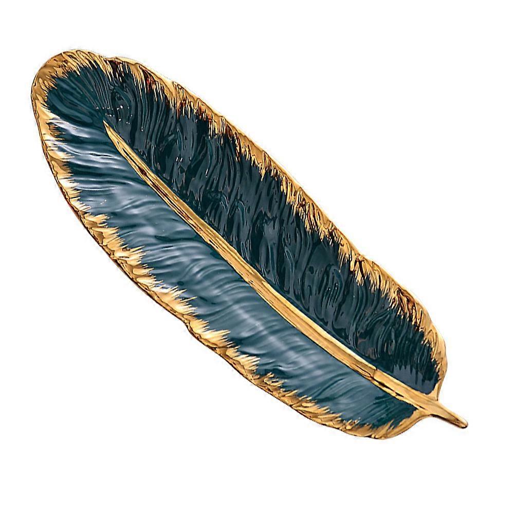 Ceramic Storage Plate 1Pcs Green Ceramic Container for Elegant Jewelry Display