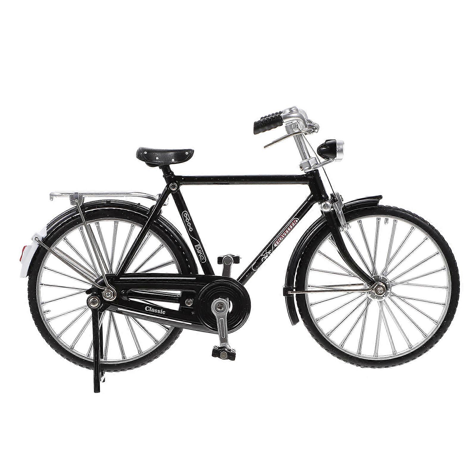 Model Alloy Bike Ornament for Decor 4Pcs with Base Hardware