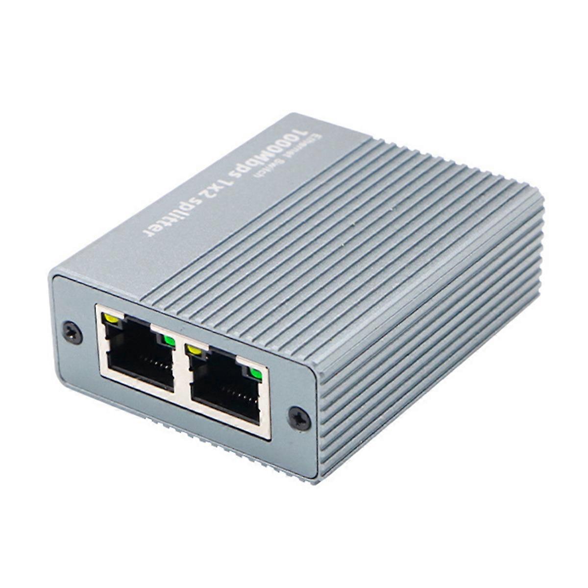 Gigabit Ethernet Splitter 1 zu 2 Netzwerksplitter 1000Mbps Ethernet Kabel Splitter Netzwerkstecker für Cat8/7/6/5e/5