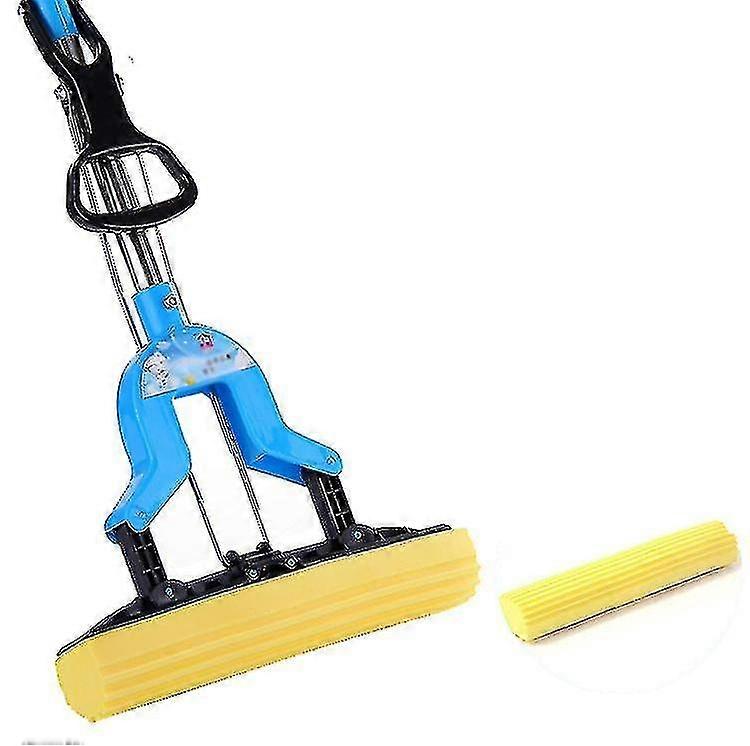 Microfiber Flat Mop With Bucket, Cleaning Squeeze Hand Free Floor Mop