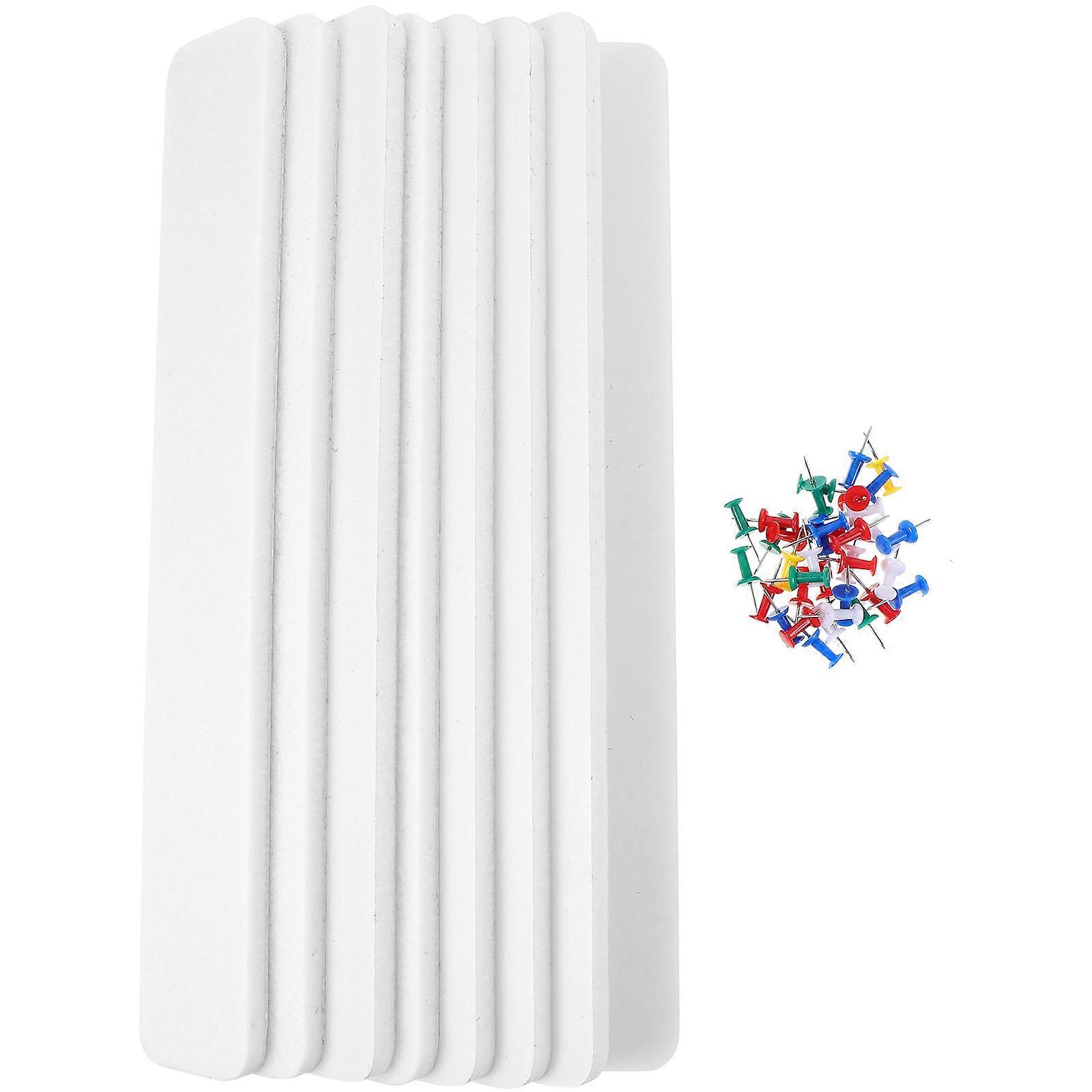 Small Bulletin Board Felt Strips for Leaving Message 3Sets of Adhesive Wall Bars