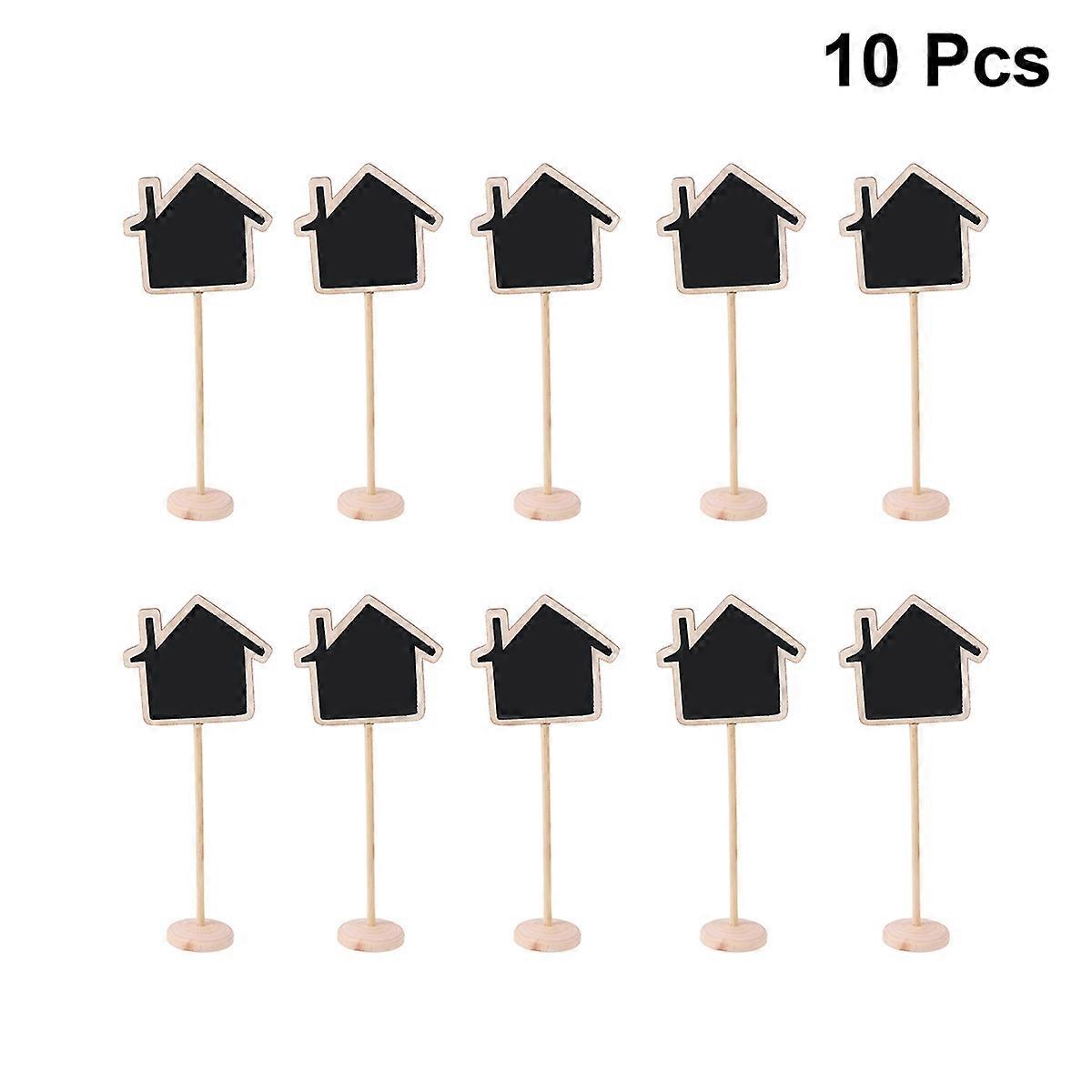 Blackboard with A Base Wooden Mini Blackboard for Message Board 20Pcs
